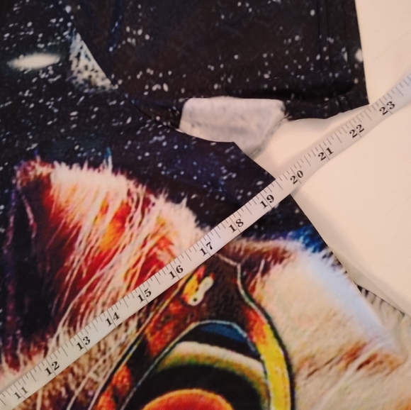 Galaxy Rainbow Space Cat T-Shirt (L) two sided print - Picture 8 of 15